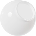 KastLite 8" White Acrylic Lamp Post Globe | Smooth Textured with 3.91" Fitter Neck | Manufactured in the USA | Plastic Light Cover - Not Glass