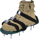 Aeration Shoes for Lawn Aerator Shoes with Metal Buckl, Shoe Spikes for Grass, Heavy Duty Aerating Shoes for Lawn Patio Garden - One Size Fits All