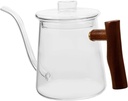 Coffee Pot Long Spout Glass Pot Hand Brewing Teapot Handle Non-drip Spout Design Ergonomic Handle Home Tea Kettle