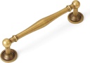 10 Pack Solid Brass Cabinet Pulls 5" Hole Center Drawer Pull Antique Brass Hardware Handles for Cupboard Dresser Wardrobe Furniture Kitchen & Bathroom