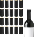 uxcell 150Pcs PVC Heat Shrink Capsules Wine Bottle Sealer Wine Shrink Wrap Caps for Wine Glass Bottles, Wine Cellars, Home, 30x60mm, Black
