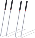 4 Pack 16 Inch Garage Door Winding Rods for Torsion Springs - 0.5 Inch High-Strength Steel, Non-Slip Handle, for Adjusting/Replacing Tension Springs, for Garage Door Repair Kit