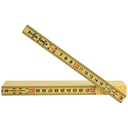 Klein Tools 91162M Folding Ruler, 6-Foot, Fiberglass, Metric Graduation, Outside Reading, for Woodworking, Metalworking, and DIY Projects