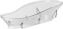 Restaurantware-Met Lux 16.1 x 7.9 x 3.9 Inch Food Funnel, 1 Multipurpose Funnel - Fits 3.4- And 5-Gallon Cereal Dispensers, Unique Shape, Clear Plastic, For Cereals Or Nuts