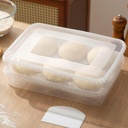 2 Pack Transparent Proofing Box, Observable Pizza Dough Proofing Box, Sealed Pizza Dough Proofing Container whit Lid (Transparent)