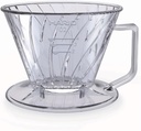 Hario Pegasus Flat Bottom Dripper, Size 02, Clear