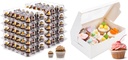 Bundle of 20 Pack Cupcake Containers and 15 Pack Cupcake Boxes for 480 Cupcakes