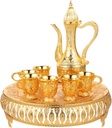Metal Wine Cup Set Vintage Tea Pot Cup Set Retro Style Wine Kettle Artistic Tea Serving