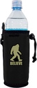 Bigfoot Believe Water Bottle Coolie (Black, 2 Pack)