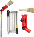 Multi-Angle Paint Brush Extender with Extension Pole Handheld Painting Tool Paint Roller Extender Attachment for Ceilings, Window, Corner Edges
