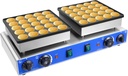 Mini Dutch Pancake Maker, 1700W Electric Poffertjes Machine 50Pcs Commercial Double Plate Waffle Maker Machine Poffertjes Iron with Temperature & Timers Control