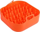 Silicone Air Fryer 7.1-Inch Bacon Silicone Baking Pans Reusable Cooker for Microwave Oven Basket Tray Air Fryer Baking Tray Oven Accessories Silicone