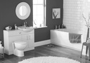 AMERICAN STANDARD M950245-0020A Bathtub, Chrome