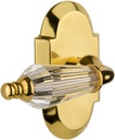 Nostalgic Warehouse Cottage Plate with Parlor Lever, Passage - 2.375", Polished Brass