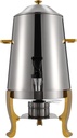 13L Coffee Urn With Fuel Holder,3.43 Gallon Stainless Steel Hot Beverage Dispensers can Continuous heating-Tea Water Coffee Chafer Urn with Spigot for Parties Buffet Catering Hot & Cold Drinks
