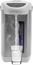 Electric Water Boiler and Warmer - 4L Stainless Steel Hot Water Dispenser w/Rotating Base, Keep Warm Temperature Set, Auto Shut Off, Instant Heating for Coffee & Tea (Grey)