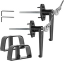 Yaegoo 2 Pack 5-1/2" Stem Shed Door Lock T-Handle Lock Kit, 2 Keys Each Lock, Shed Door T Handle Lock, Storage Barn Shed Door Hardware Lock Set (5.5 Inch)
