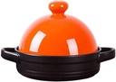 Ceramic Crock Pot solid Soup Pot hot Stew Pot Casserole Cooking Pot Cookware Ceramic Soup Pot Kitchen Cooking ceramic stew pot(D)
