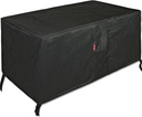 SheeChung Rectangular Fire Pit Cover-Fits 44-48 Inch Fire Table-Outdoor Waterproof Anti-UV 600D Heavy Duty Cover for Patio Furniture Gas Fire Pit,Patio Deck Box Protector/Storage Cover(48"x28"x25")