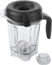 for Blender Pitcher 64oz, Transparent Food Blender Container with Blades Lid, Attachment Food Processor Jar, Replacement for Container Jar Cup