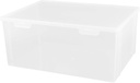 PRETYZOOM Bread Storage Box with Lid Large Transparent Crisper Container for Kitchen Bakery and Home Use Keep Bread Fresh Longer with Material
