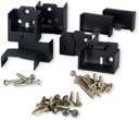 Trex Signature Aluminum Fixed Bracket for Horizontal Rail - 4 Pack Charcoal Black