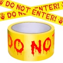 Halloween Decorations Caution Tape,Do Not Enter Yellow Scary Caution Tape Roll 4.8CM*25M Hazard Warning Tape Indoor Barricade Safety Outdoor Spooky DIY Decorative Accessory For Party,Door,Danger Areas