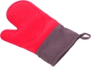 1pc Silicone Oven Gloves Heat Insulation BBQ Glove for Outdoor Grill Heat-Resistant