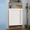 Solid Wood Single Saloon Swinging Doors Pine Cafe Saloon Doors 16 18 20 22 24 26 28 30 32" Auto Close Kitchen Partition Door for Pub Bar/Hallway Entrance/Outdoor/Interior/Garden/Patio(White,W28xH36")