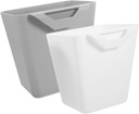 2pcs Small Hanging Storage Baskets Multi-functional Organizer for Kitchen Bathroom and Beauty Salons Compact Design for Efficient Space Management