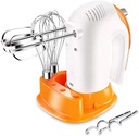 Handheld Mini Egg Beater, Electric Hand Mixer with, Twisted Wire Beaters, Milkshake Rod, Dough Hook, Whisk fine