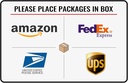 Bestylez Please Place Packages in Box Delivery Sign for Outdoor Use 12 x 8 Inch (025)
