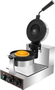 Electric Burger Waffle Machine, 1000W Commercial Nonstick Electric Panini Burger Press, Stainless Steel Ice Cream Waffle Burger Machine, Panini Home Burger Machine