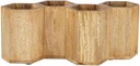 Gourmet Basics by Mikasa Hex Wooden Flatware Storage Caddy