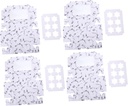 Zerodeko 10pcs Egg Tart Cake Carrier Boxes Window Muffin Cake Box Cupcake Storage Packaging
