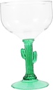 400ml Cactus Margarita Glass Beer Goblet Unique Smooth Round Edges Safe Material