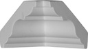 Endurathane Inside Corner for Palmetto Smooth Crown Moulding, 3"P x 3"H (matches moulding MLD03X03X04PA), Factory Primed