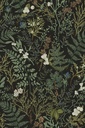 Dark Green Fern Botanical Shelf Liner Contact Paper Self Adhesive Vinyl Botanical Drawer Liner Wall Paper for Kitchen Cabinets Dresser Dollhouse Walls Arts Crafts Decal 17.5X117 Inches
