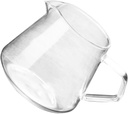 Mikinona Ergonomic Handle Glass Kettle 650ml Drip Coffee Pot Replacement for Juice Tea
