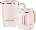 Small Portable Electric Kettle, 0.8L Foldable Mini Travel Electric Kettle, 304 Stainless Steel Multifunctional Collapsible Electric Cooker Pot