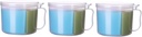 3pcs Colorful Compartment Seasoning Box with Practical Detachable Storage Container for Kitchen Tools Food-grade Easy to