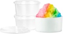 Hawaiian Shaved Ice Made in USA 3-Pack Premium Freezer Molds with Lids - BPA-Free Food Storage Containers for Home Kitchen Family Shaved Ice Making