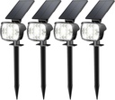 Kaxiida Solar Lights Outdoor Waterproof - 2025 Upgrade 3 Level Ultra Bright Spot Lights Uplights, LED Landscape Spotlight for Tree, Pathway, Wall, Adjustable Solar Panel Auto On/Off