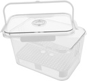 Modern Biscuit Storage Box Airtight Bread Box Freshness Indicator for Refrigerator
