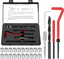 25Pcs M7x1 Thread Repair Kit Stainless Steel Twisted Drill Wrench Threaded Insert Tap Insertion Tool