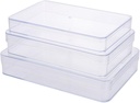 3pcs Cupcake Containers Storage Boxes Lids Plastic Containers Food Storage