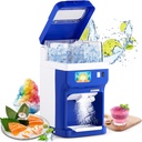 Newhai Commercial Shaved Ice Machine 250W, 8.5QT (8L) Ice Shaver Electric Snow Cone Maker for Summer, Automatic Ice Crusher Adjustable Ice Thickness for Parties Restaurants Cafes