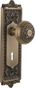 Nostalgic Warehouse Egg & Dart Door Knob with Plate