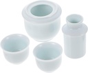 Zerodeko Ncient Chinese Wine Tools Ceramic Warmer Kettle Set Sky-blue for Drinking Occasions Entertaining
