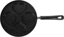 Iron Material Heart Shape Egg Pan Non-stick Surface Great for Cooking Eggs and Waffles